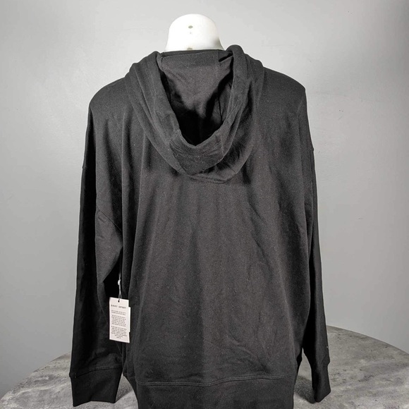 NWT DKNY SPORT PLUS FRENCH TERRY LOGO HOODIE - 1X - Picture 3 of 5